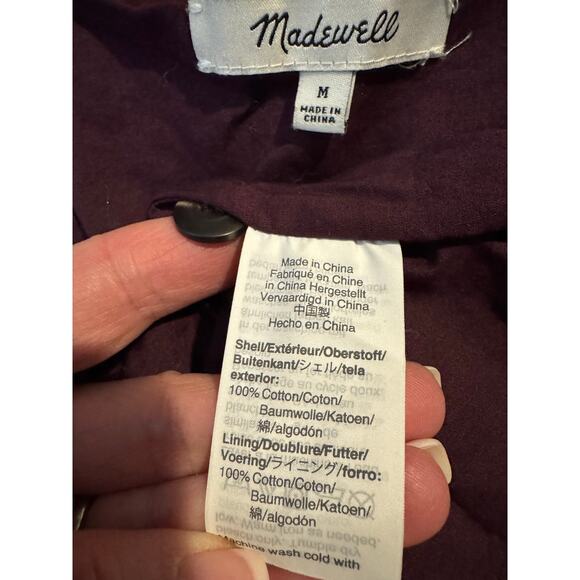 Madewell Scoopneck Tank Shirt Dress in Rainbow Stripe button down cotton size M - Picture 12 of 13